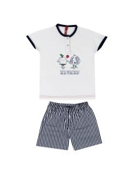Pigiama bambina corto Bip Kids 2407NAT
