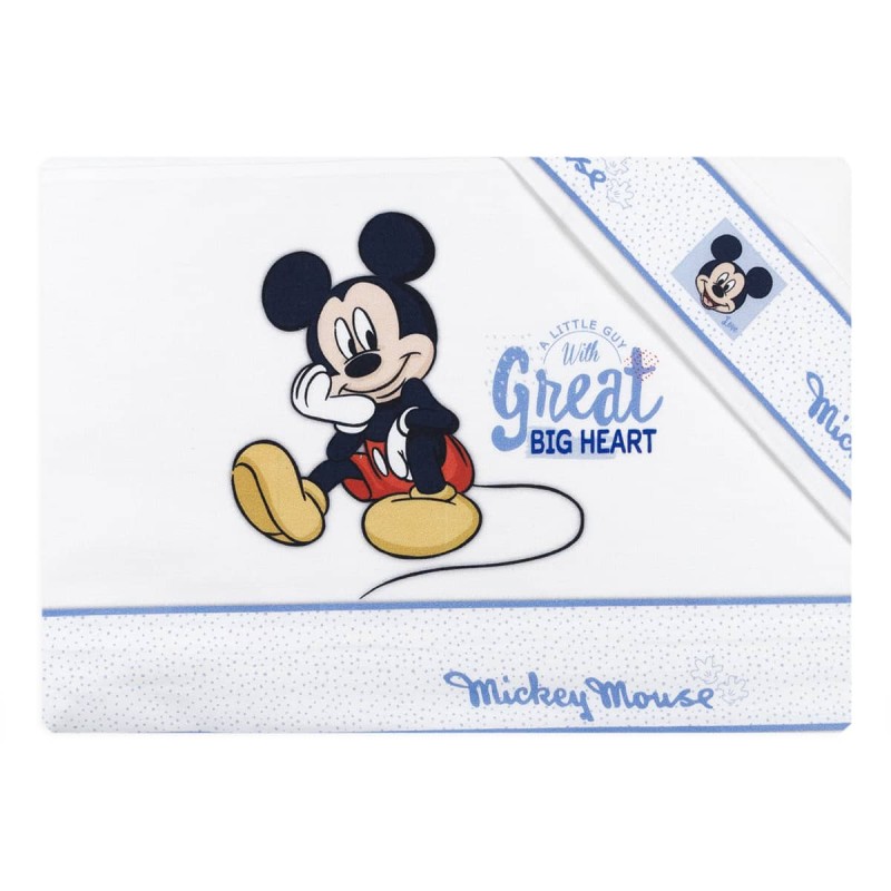 Mickey Great Heart - Cot Bed Sheet Set Disney EL0233AZ