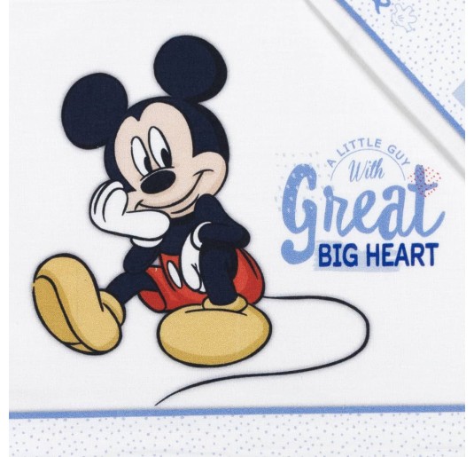 Mickey Great Heart - Cot Bed Sheet Set Disney EL0233AZ 2