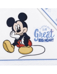 Topolino Great Heart - set lenzuola per culla lettino Disney EL0233AZ