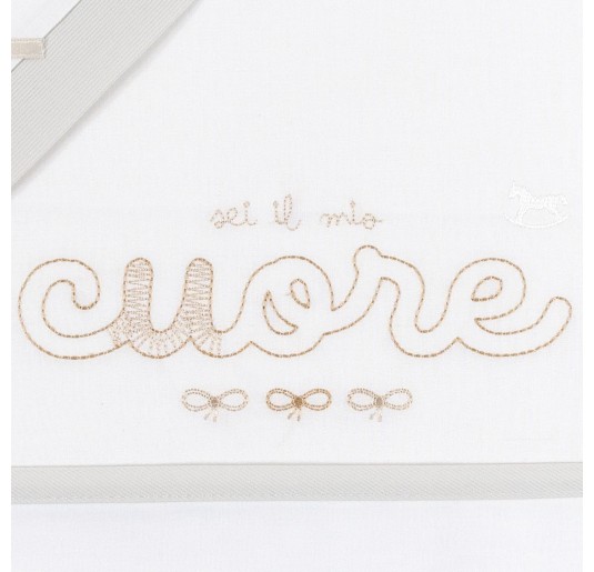 Cuore - Set lenzuola culletta carrozzina Mio Piccolo LC902 2