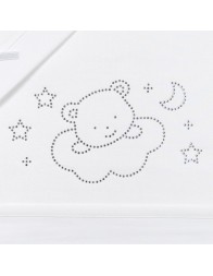 Cradle Pram sheet set cotton Mio Piccolo ST904BB