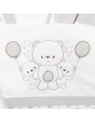 Tre Orsetti - Set lenzuola culletta e carrozzina Bruco Bruco EC2002