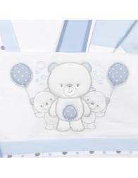 Tre Orsetti - Set lenzuola culletta e carrozzina Bruco Bruco EC2002