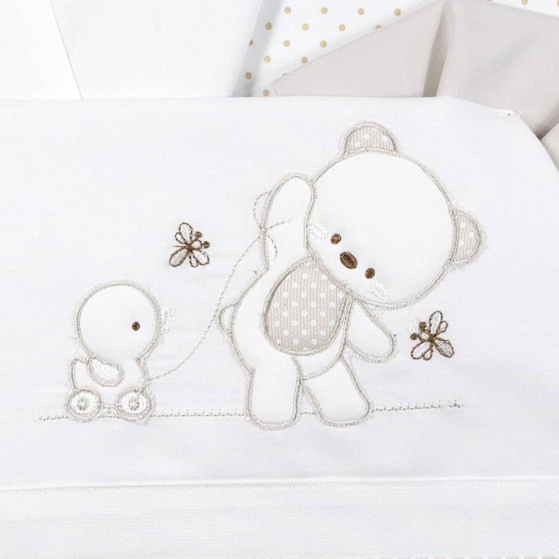 Cradle Pram sheet set cotton by Bruco...