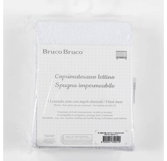 Hygienic mattress protector for cot by Bruco Bruco RLM201
