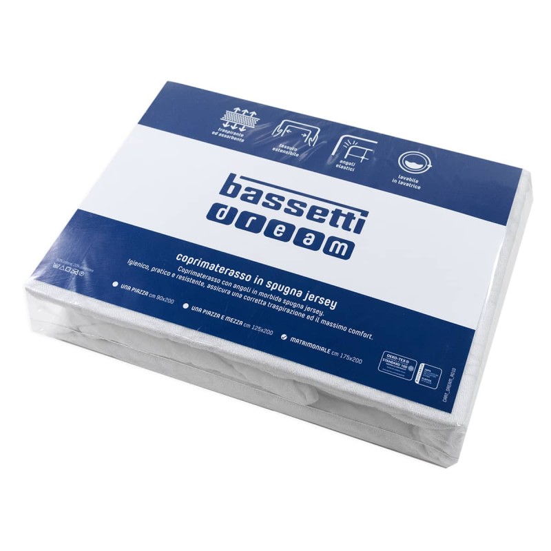 Dream Jersey sponge mattress cover by Bassetti - Various Sizes
