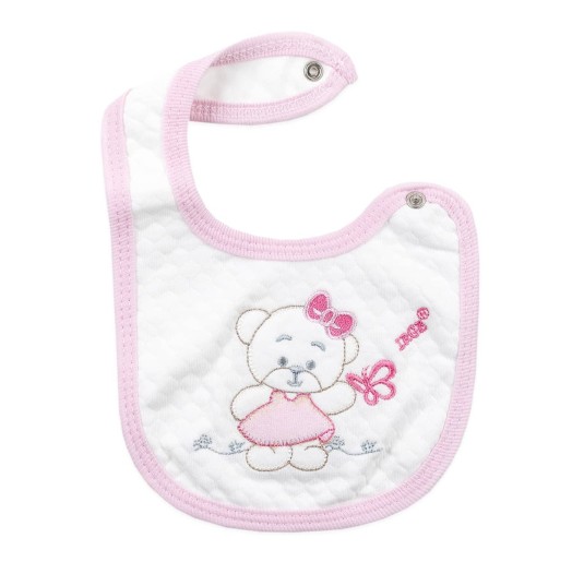 Embroidered Bib with Clip Closure by Irge Baby IRG2644 2
