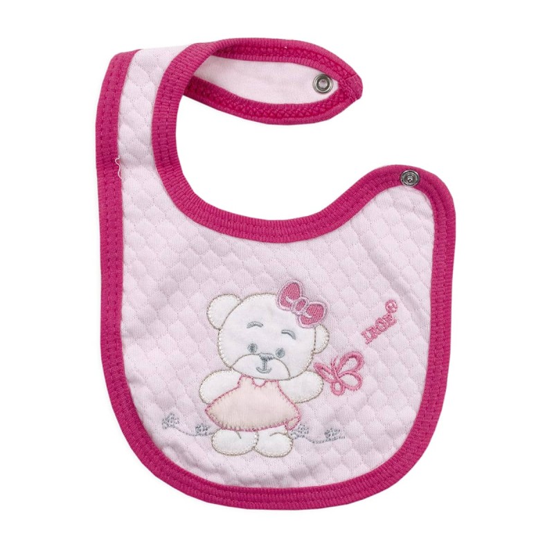 Embroidered Bib with Clip Closure by Irge Baby IRG2644