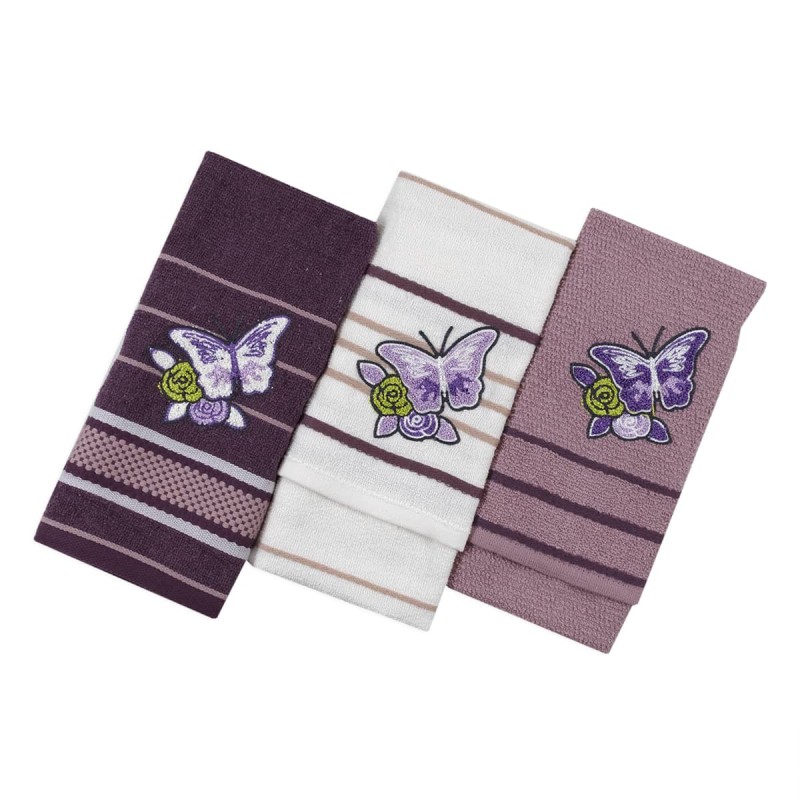 Butterflies - Set 3 cloths pure cotton by Vingi