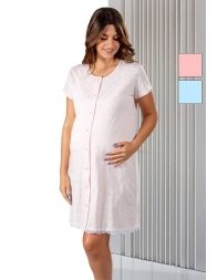 Maternity Nightgown Front-Button by Mamina Z9292