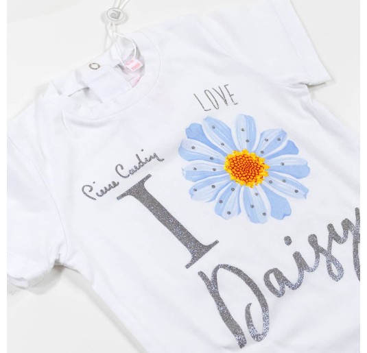 Short cotton baby girl outfit Pierre Cardin PCCCJ132 2