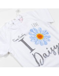 Short cotton baby girl outfit Pierre Cardin PCCCJ132