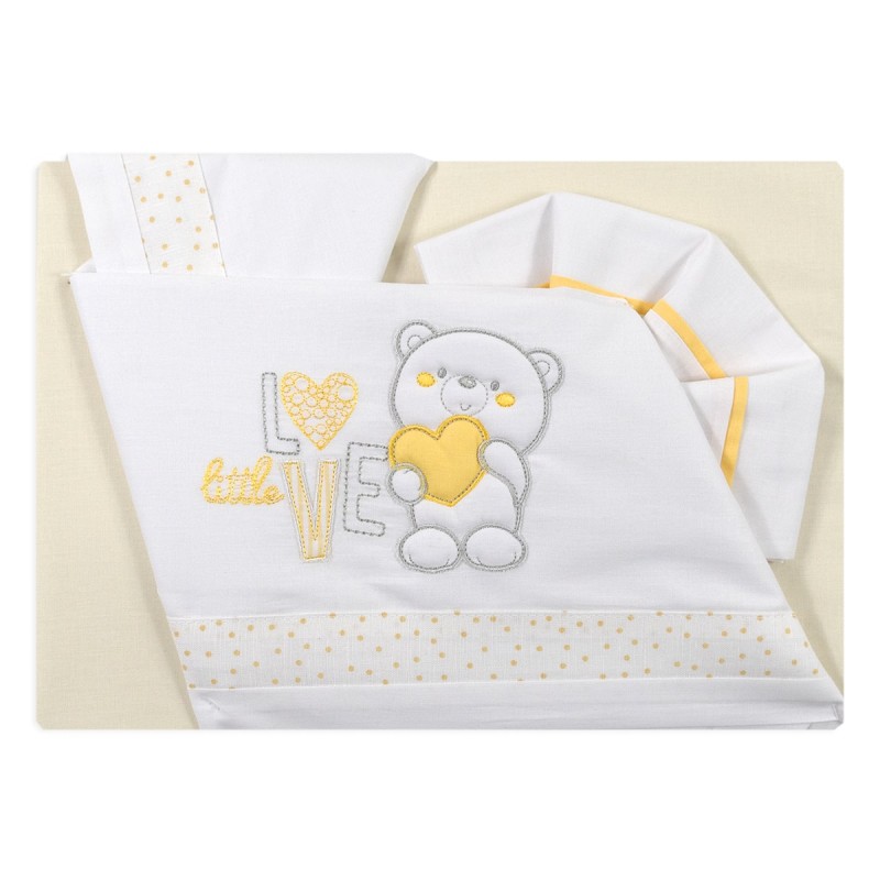 Little Love - Cradle sheet set coton by Bruco Bruco