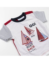 Short cotton baby boy outfit Pierre Cardin PCCCJ126