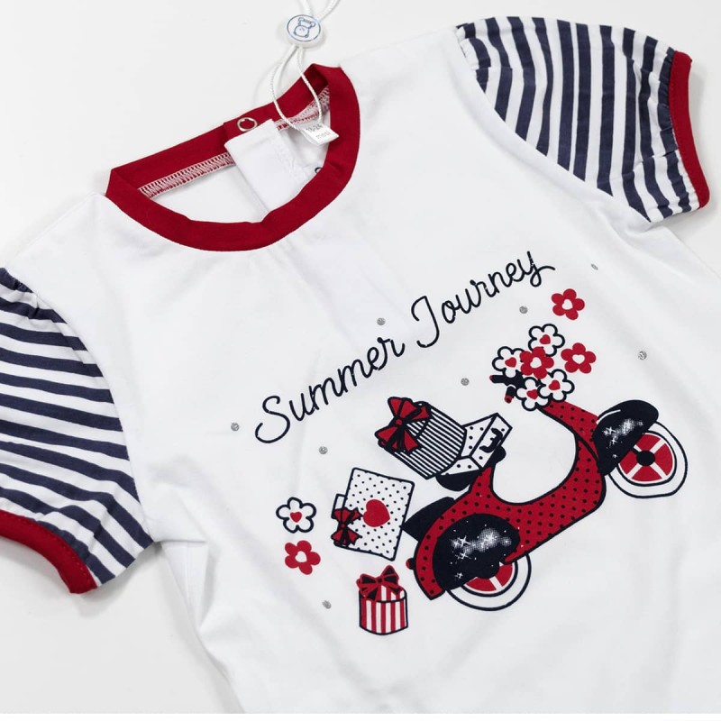 Short cotton baby girl outfit...