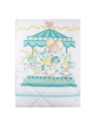 Giostrina Verde - trapunta invernale con paracolpi