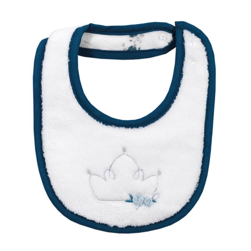Embroidered cotton bib by Coccode C58607