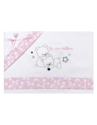 My little star - Cradle Pram sheet set - Pink
