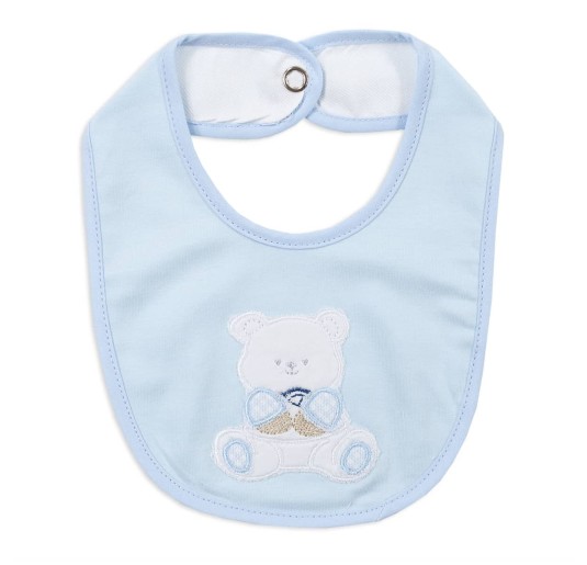 Embroidered bib cotton clip closure CI1333 2