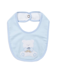 Bavaglino ricamato con chiusura clip CI1333