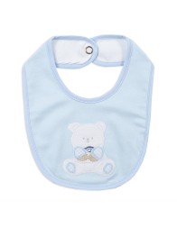 Embroidered bib cotton clip closure CI1333