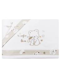 Ti voglio bene - Cot sheet set Mio Piccolo LL961