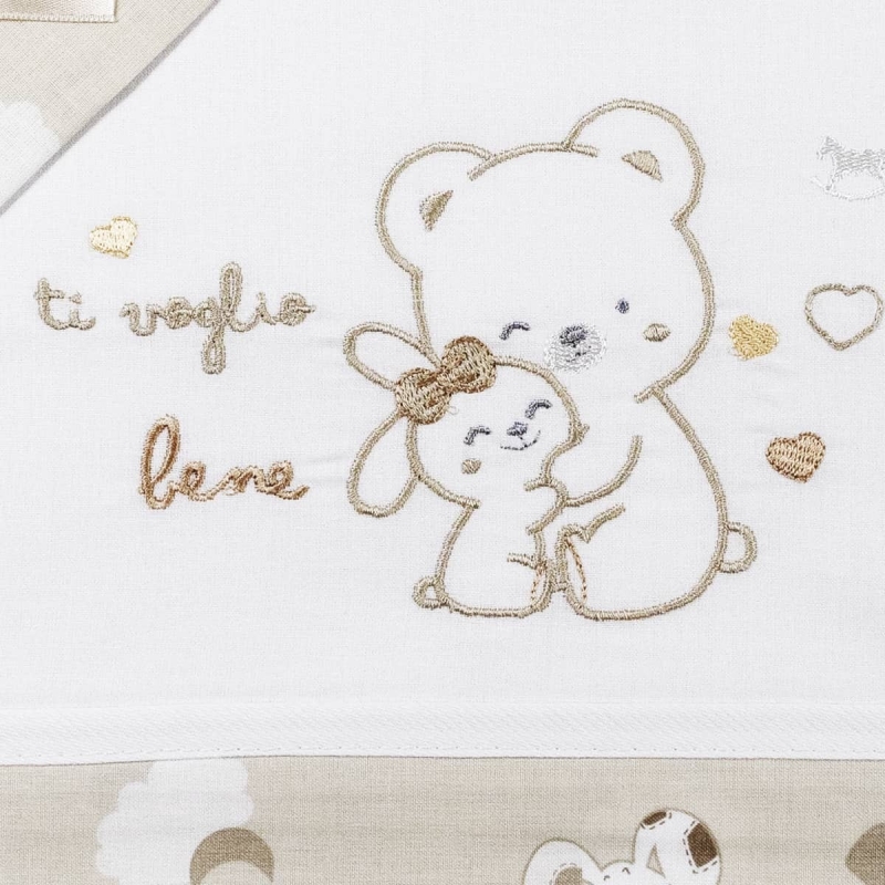 Ti voglio bene - Cot sheet set Mio Piccolo