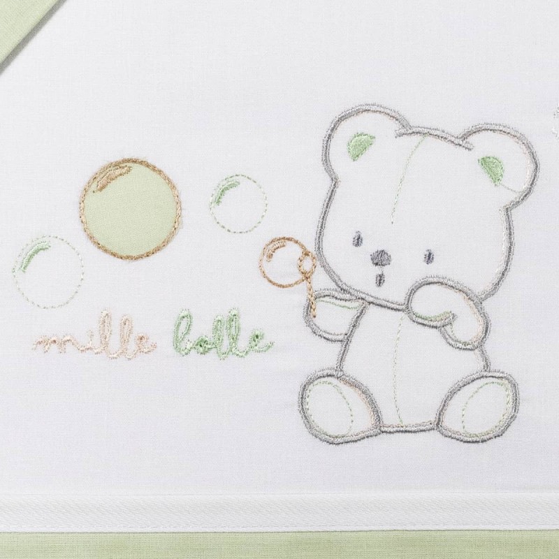 Mille Bolle - Set lenzuola culletta e carrozzina Mille Bolle - Set lenzuola culletta e carrozzina