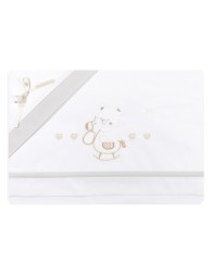 Bear with Horse - Maxi cradle sheet set next to me NXT865