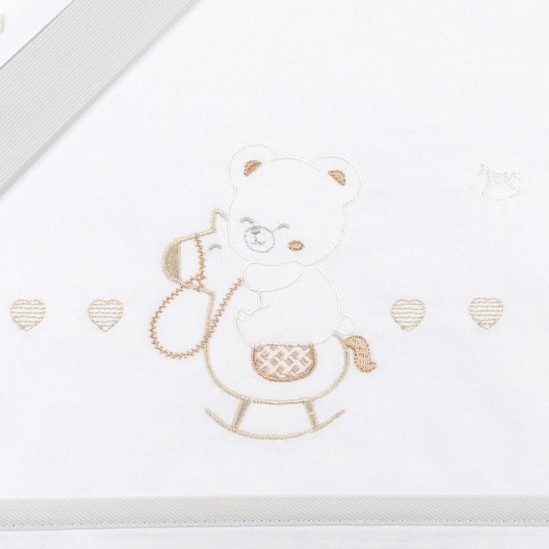 Bear with Horse - Maxi cradle sheet...