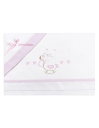 Bear with Horse - Maxi cradle sheet set next to me NXT865