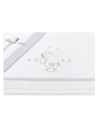 Orsetto e cavalluccio - set lenzuola maxiculla next to me - grigio