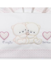 Set lenzuola per culla e carrozzina Fatina LC03315