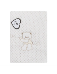 Copertina in soft coral pile per lettino Melanie - Panna