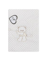 Soft Coral fleece blanket for cot crib CRF100