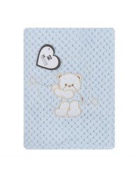 Soft Coral fleece blanket for cot crib CRF100
