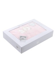 Soft Coral fleece blanket for cot crib CRF100