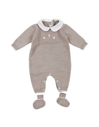 Set bauletto corredino prima nascita misto lana - Onesie and Shoes