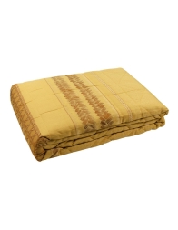 Vienna - jacquard fabric quilt for double bed - Gold