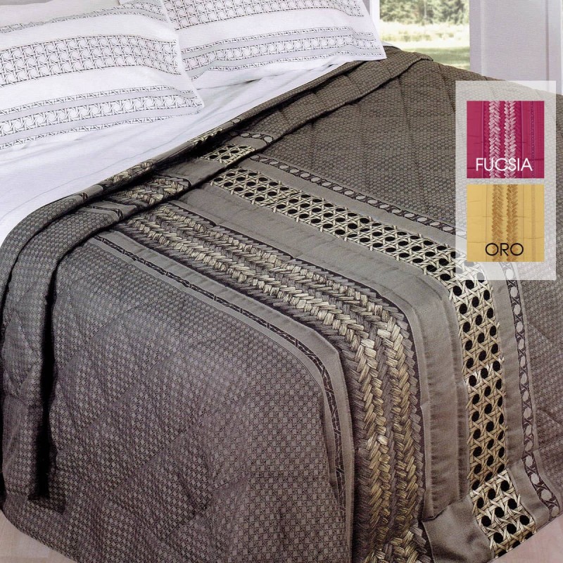 Vienna - jacquard fabric quilt for double bed by Sipario