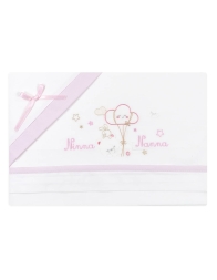 Ninna Nanna - Set lenzuola culla lettino Mio Piccolo - Rosa