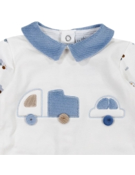 Tutina in caldo cotone felpina con colletto Le Chicche TU6471