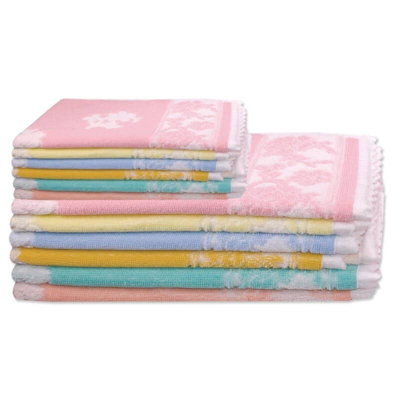 Rosa di Maggio - bath towels set by Ratti 6+6