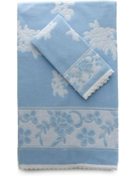 Rosa di Maggio - set asciugamani Ratti in spugna incisa 6+6