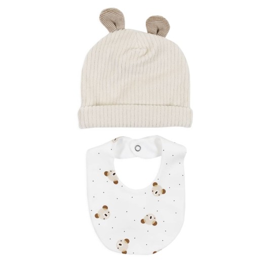 Winter Bib & Cap Set by Le Chicche CA6570PBG 2