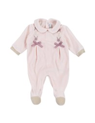 Tutina in ciniglia con fiocchetti Nazareno Gabrielli - Corredoitaliano.com