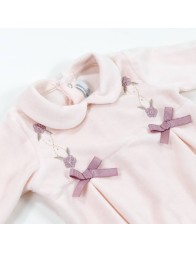 Tutina in ciniglia con fiocchetti Nazareno Gabrielli - Corredoitaliano.com