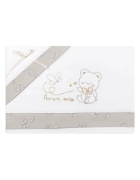 Set lenzuola per culla lettino Mio Piccolo LL945 - Panna