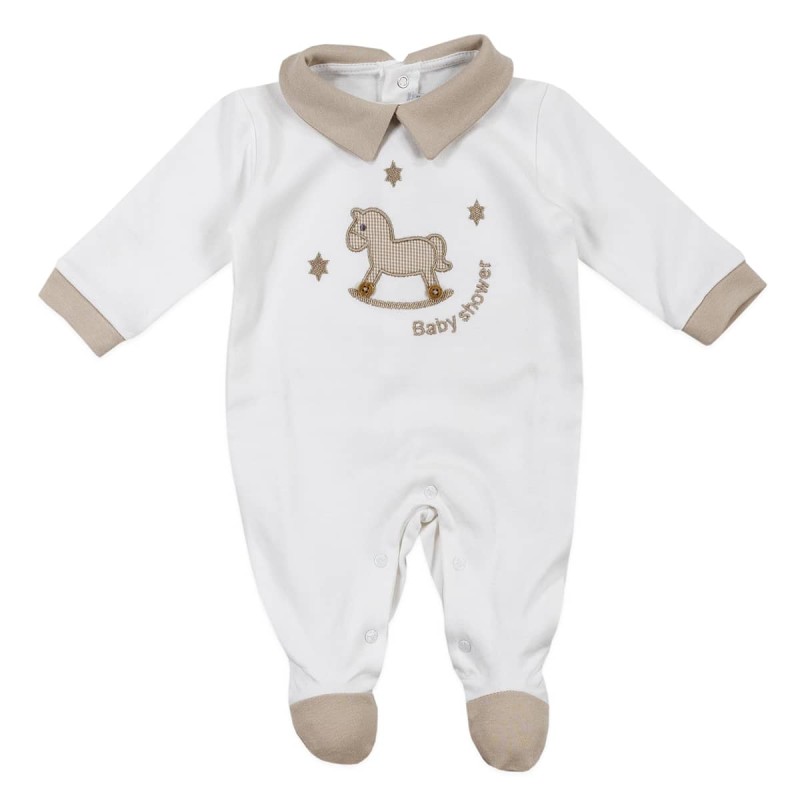 Interlock cotton onesie by Nazareno Gabrielli NG211221NC